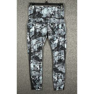 Lululemon Train Times 7/8 Pant 25" Eternal Wave Starlight Black - Size 6